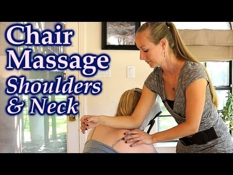 Massage Techniques for Neck & Shoulder Pain, Relaxing Body Work How to | Austin Chair Massage