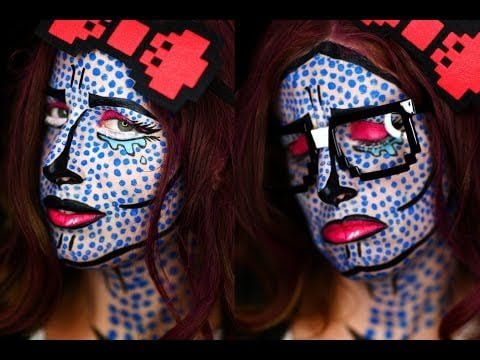 Trucco Fumetto  per Halloween -Roy Lichtenstein-