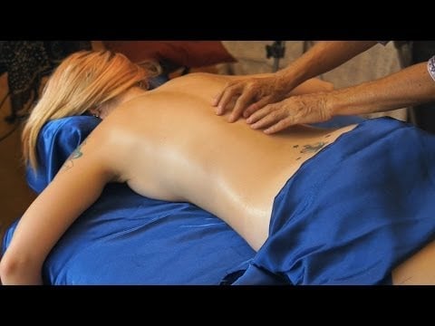 HD Back Massage Therapy Techniques with Oil, How to Give a Back Relaxing Back Massage, ASMR Athena