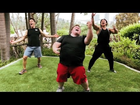 Funny Workout Video - Tony Horton vs. Mike Chang!