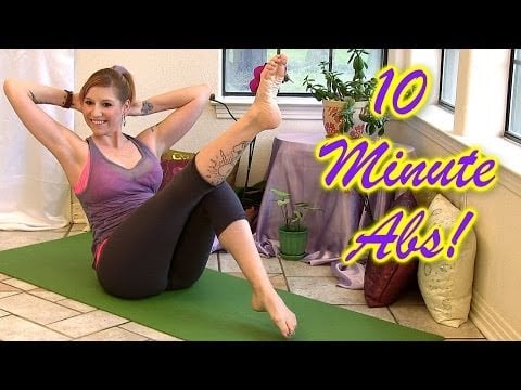 10 Min Six-Pack Abs! How to At Home Workout For Beginners For Women & Men - Cindie Corbin Yoga