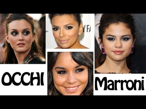 Make up tutorial smoky eyes celebrity occhi scuri