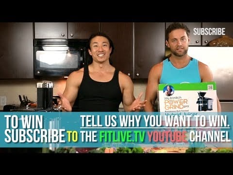 Free Juicer Giveaway From FitLifeTV - A Gift From Drew Canole