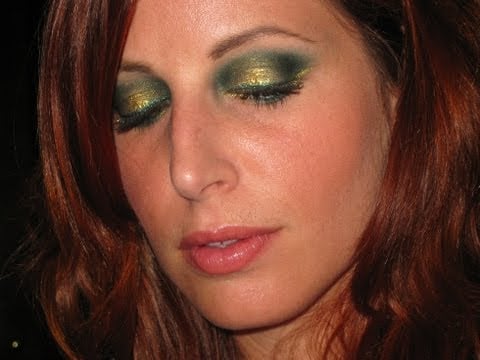 Makeup Tutorial Trucco Golden Green