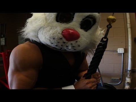 Halloween Tricep Workout Featuring Mike The Bunny