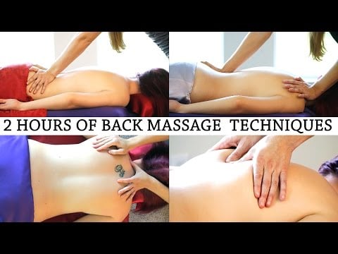 2 Hours Relaxing Back Massage Therapy, Relaxation Music & ASMR Voice