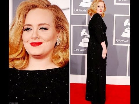 Adele Grammy's 2012 Red Carpet make up look
