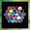 24X Mixcolor Glitter Powder Dust Nail Art Tip Decoration B0320