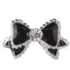 10pcs Black 3D Alloy Rhinestones Nail Art Bow Tie DIY Decoration