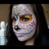 Sugar Skull Halloween make up tutorial