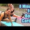 8 Minute Full Body Cardio Workout: Warm-Up for Exercise, Fat Burning Weight Loss!